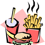 Fast Food, burger, fries