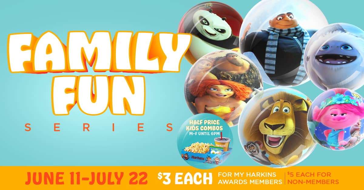 Harkins Theatres' Family Fun Series Offers Discounted Kids' Flicks This