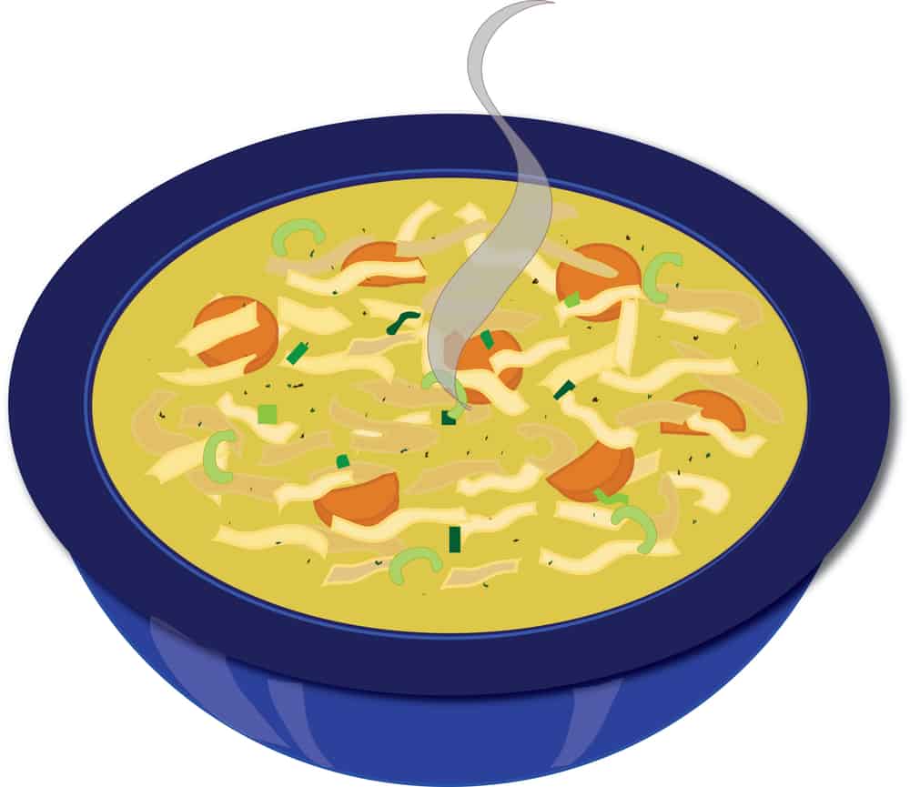 Stock Clipart Illustration of a Bowl of Chicken Noodle Soup - Mile High on  the Cheap