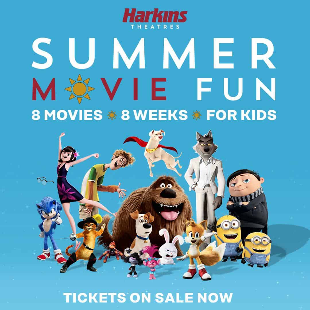 Harkins Theatres' Summer Movie Fun Series for 2023 Passes Now On Sale