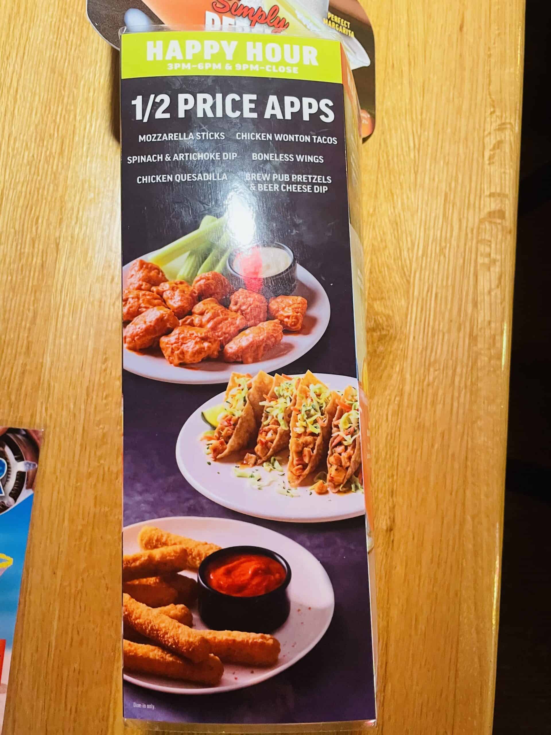 Applebee's Specials February 2024 Debor Susanna