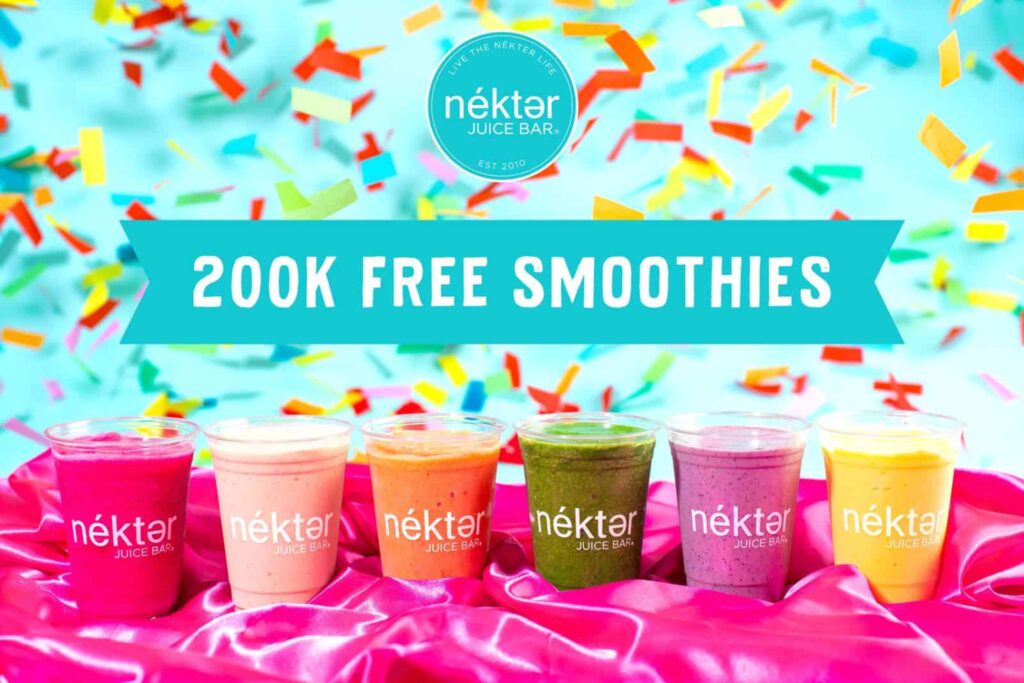 Today! Get Totally Free 16oz. Smoothie at Nékter Juice Bar Mile High
