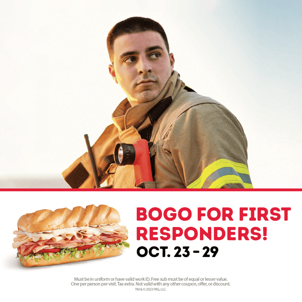 First Responders Enjoy Free Sub at Firehouse Subs for One Week Mile