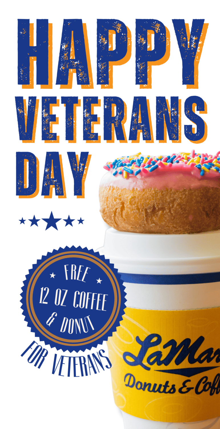 A Few Remain for Today! 95+ Veterans Day 2023 Free Meals, Deals and