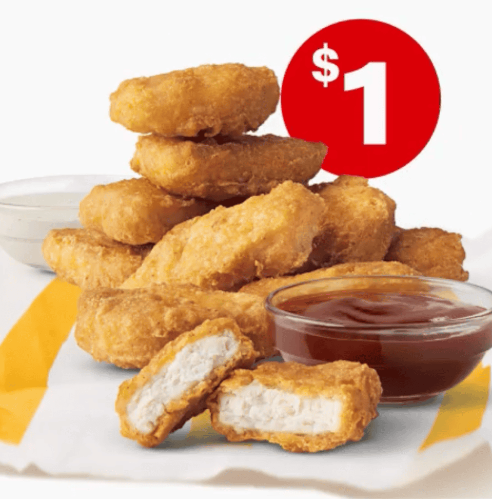 does mcdonald's have 10 piece chicken nuggets for a dollar