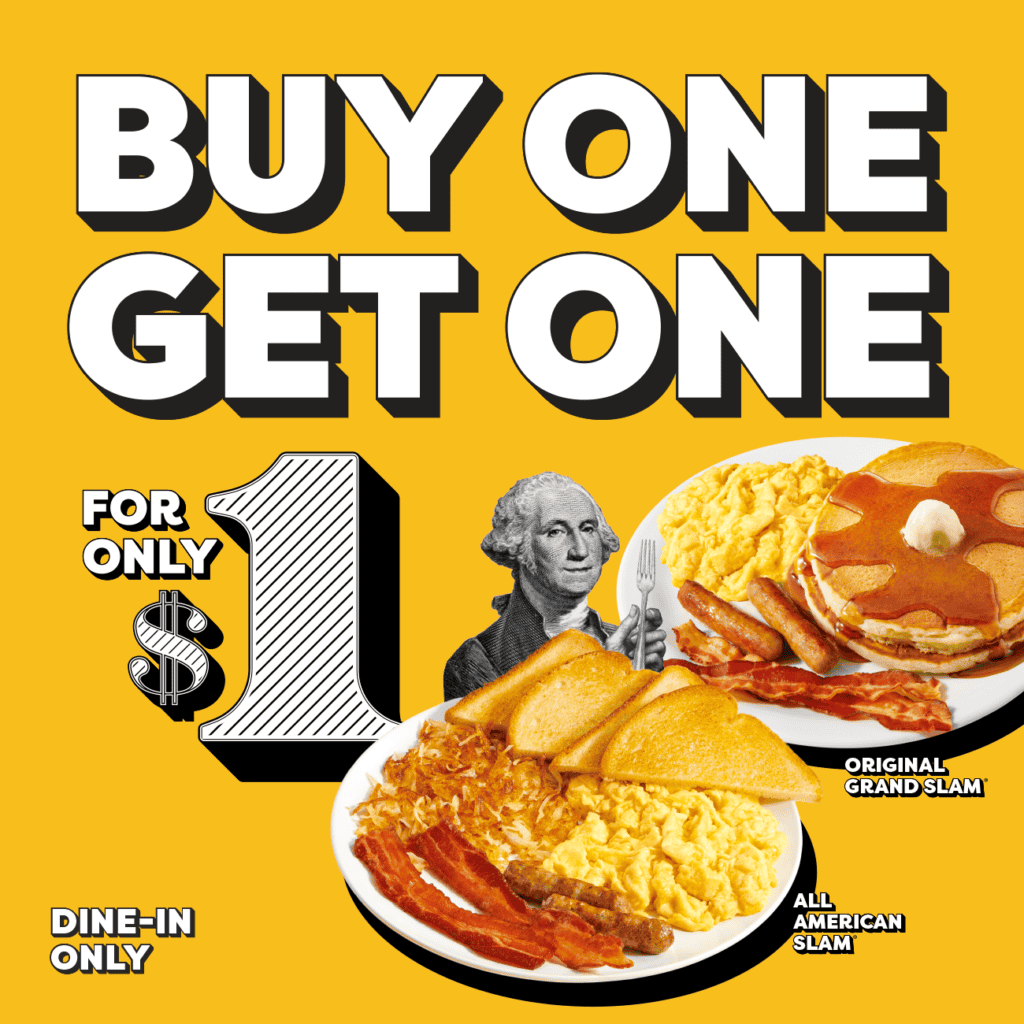 Denny's Buy One Get One For $1
